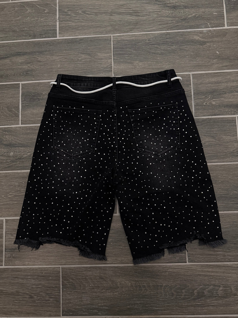 Parousia Rhinestone Jorts
