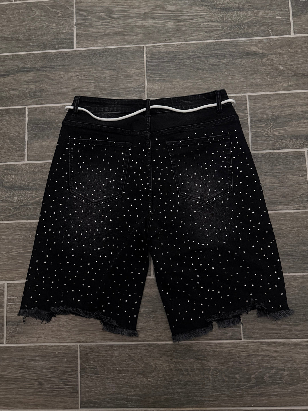 Parousia Rhinestone Jorts