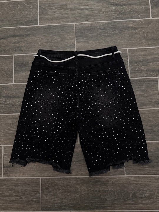 Parousia Rhinestone Jorts