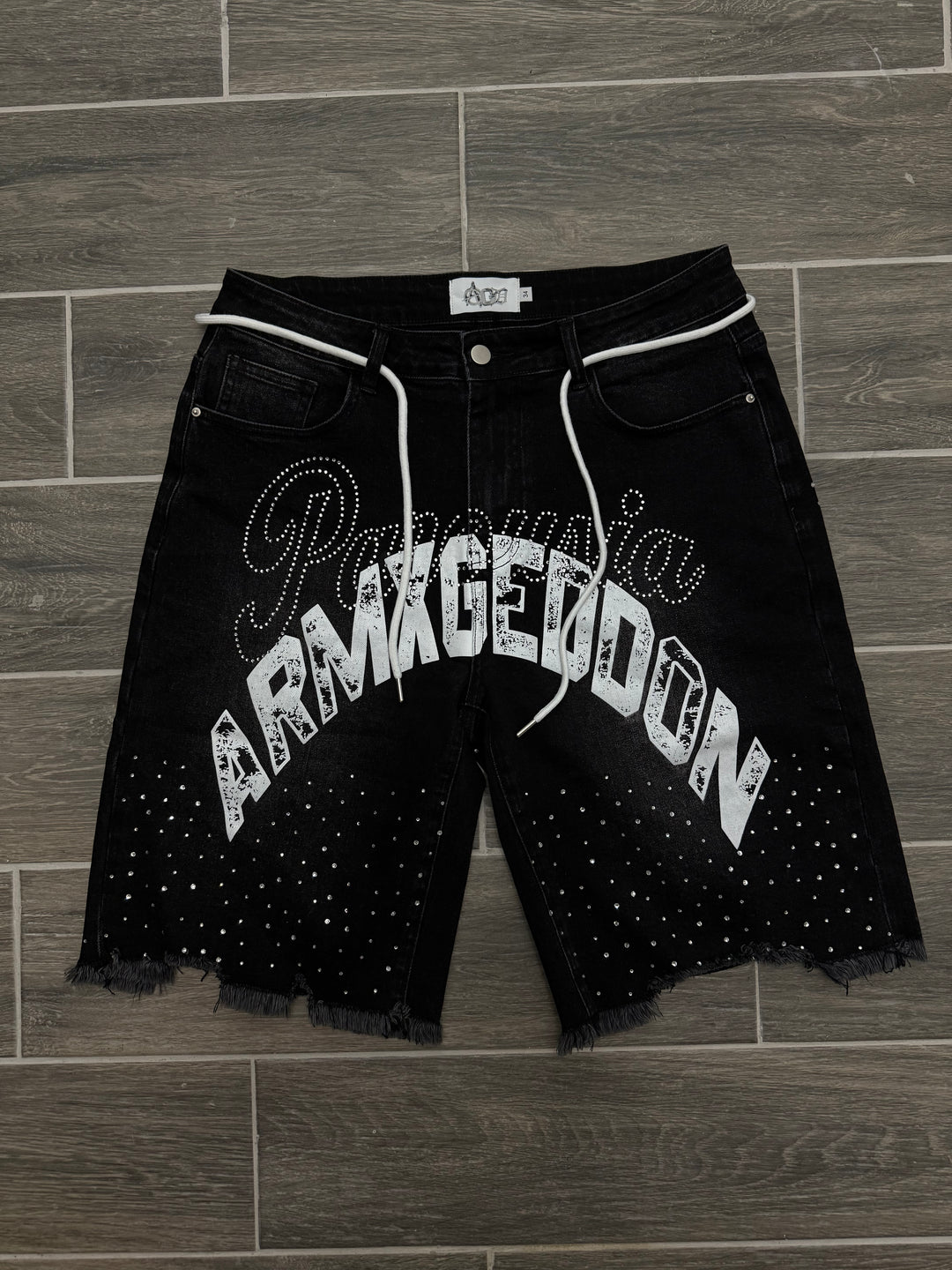 Parousia Rhinestone Jorts